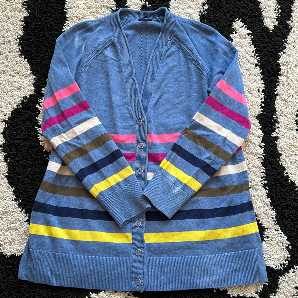 Talbots Cardigan Multicolored Top Size Medium - image 1